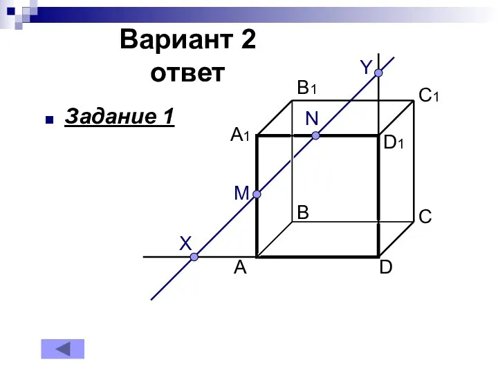 Вариант 2 ответ Задание 1 M N Y Х