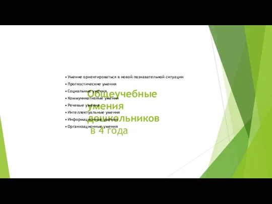 Общеучебные умения дошкольников в 4 года Умение ориентироваться в новой