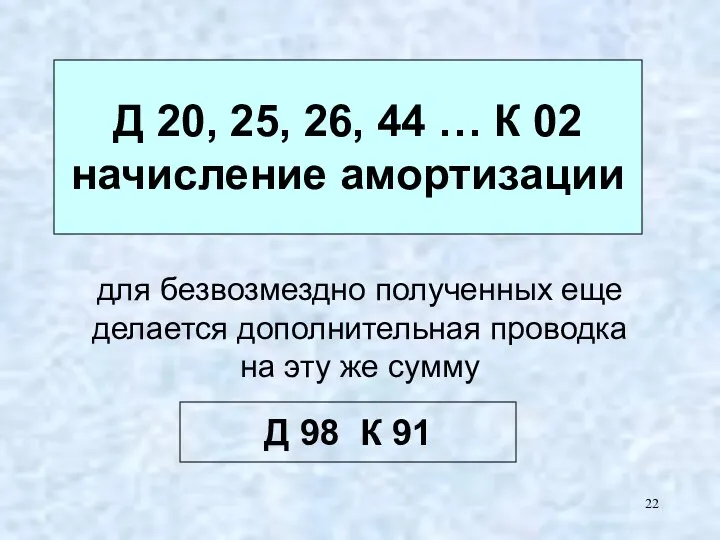 для безвозмездно полученных еще делается дополнительная проводка на эту же