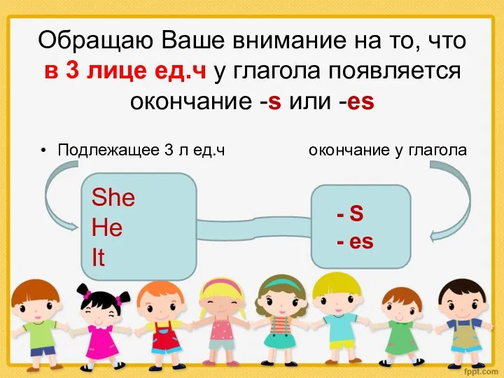 Обращаю Ваше внимание на то, что в 3 лице ед.ч