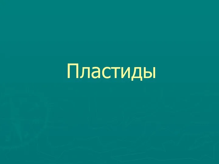 Пластиды