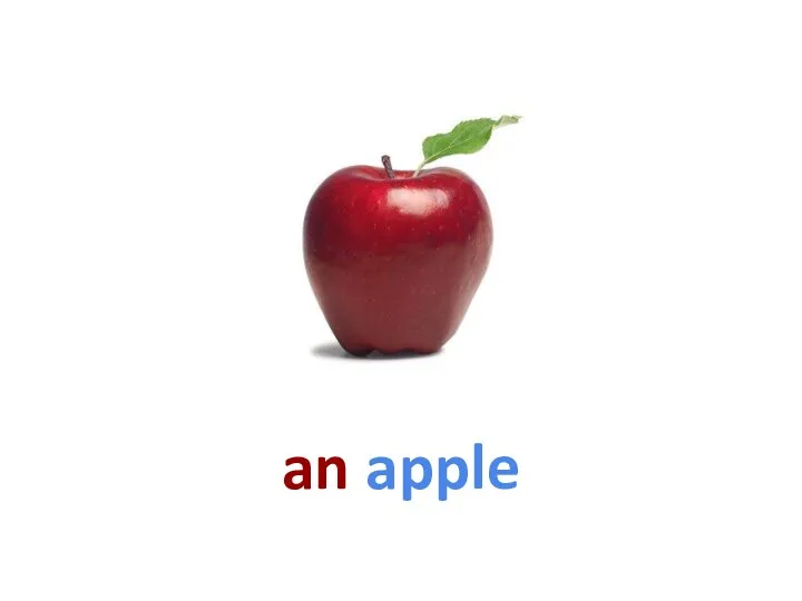 an apple