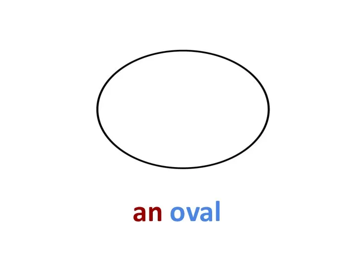 an oval