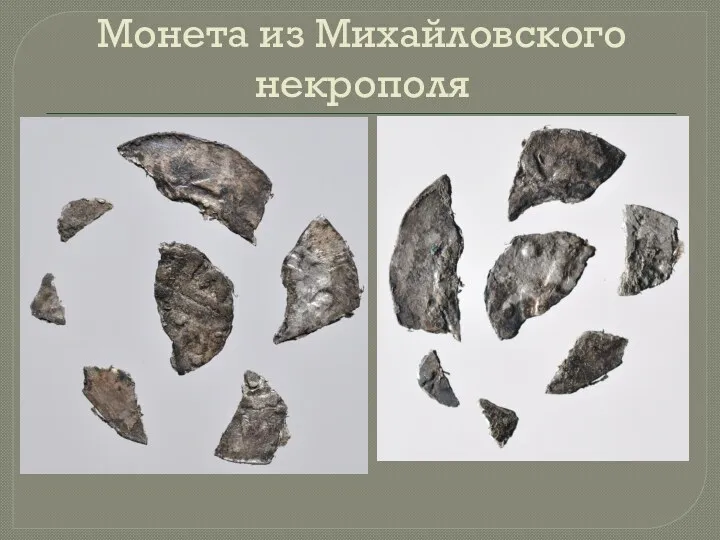 Монета из Михайловского некрополя
