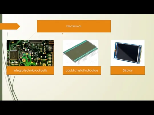 Integrated microcircuits Liquid-crystal indicators Display Electronics