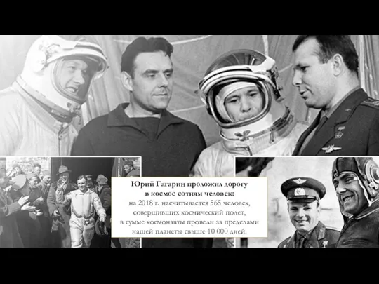 Юрий Гагарин проложил дорогу в космос сотням человек: на 2018