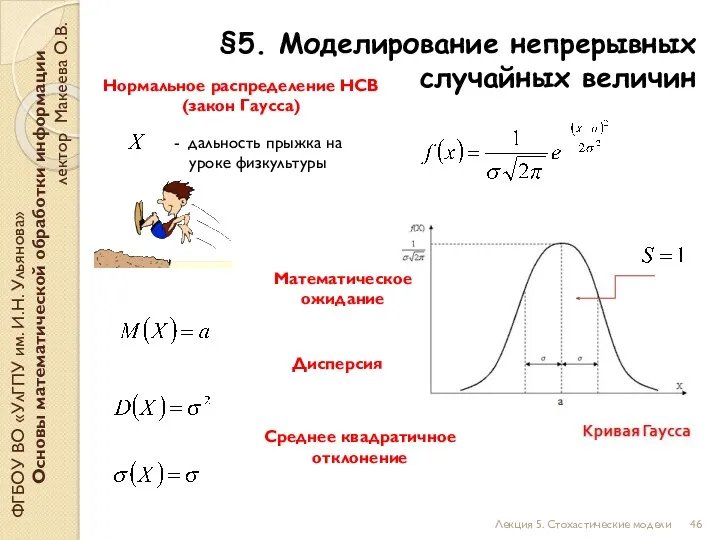 ФГБОУ ВО «УлГПУ им. И.Н. Ульянова» Основы математической обработки информации