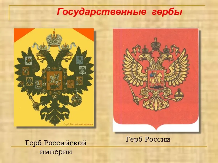 Государственные гербы Герб Российской империи Герб России