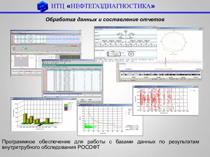 НТЦ «НЕФТЕГАЗДИАГНОСТИКА» Программное обеспечение для работы с базами данных по