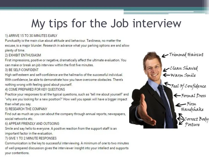 My tips for the Job interview