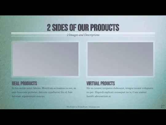 The Power of PowerPoint | thepopp.com 2 SIDES OF OUR PRODUCTS 2 Images