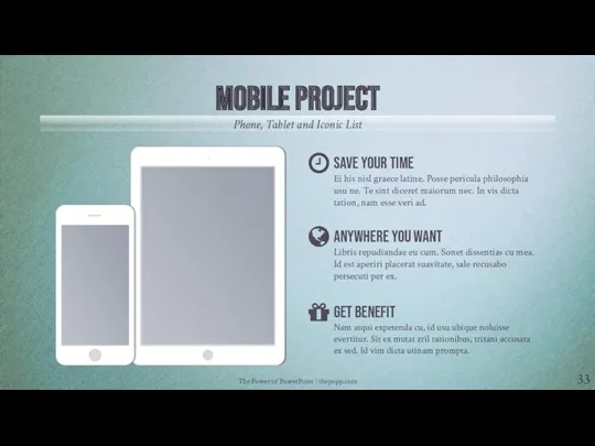 The Power of PowerPoint | thepopp.com MOBILE PROJECT Phone, Tablet and Iconic List
