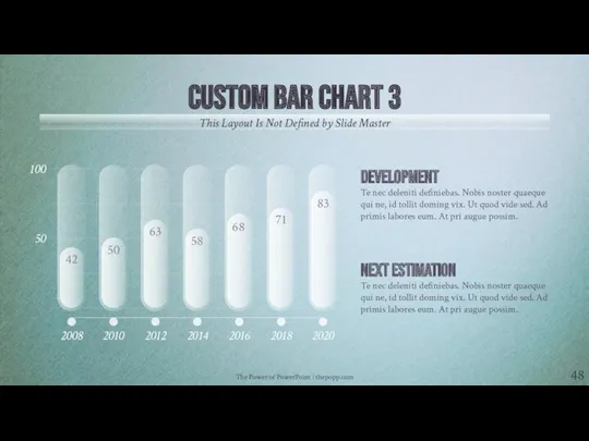 The Power of PowerPoint | thepopp.com CUSTOM BAR CHART 3 This Layout Is