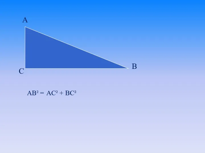 AB² = AC² + BC²