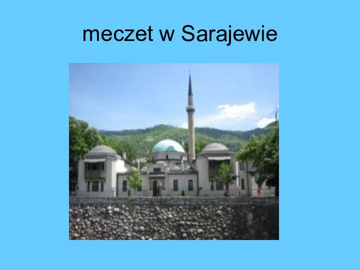 meczet w Sarajewie