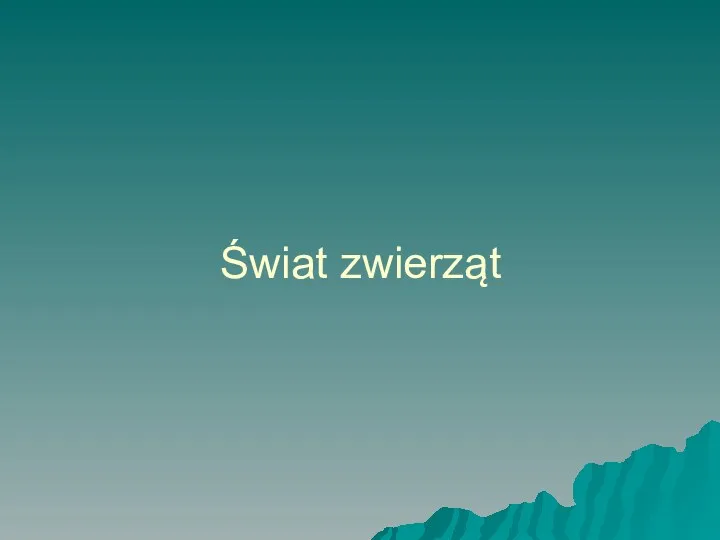 Świat zwierząt