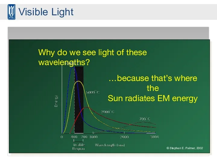 Why do we see light of these wavelengths? © Stephen