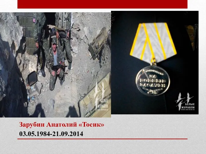 Зарубин Анатолий «Тосик» 03.05.1984-21.09.2014