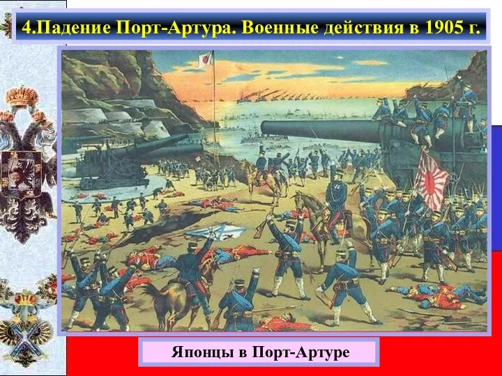 4.Падение Порт-Артура. Военные действия в 1905 г. Японцы в Порт-Артуре