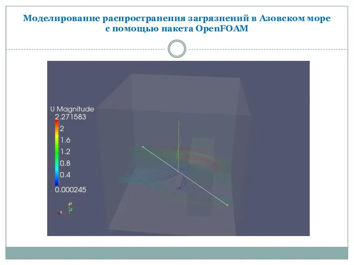 Моделирование распространения загрязнений в Азовском море с помощью пакета OpenFOAM