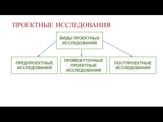 ПРОЕКТНЫЕ ИССЛЕДОВАНИЯ