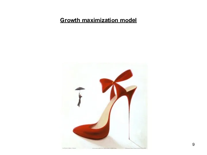 Growth maximization model