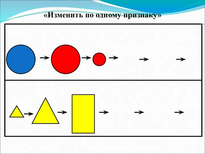 «Изменить по одному признаку»