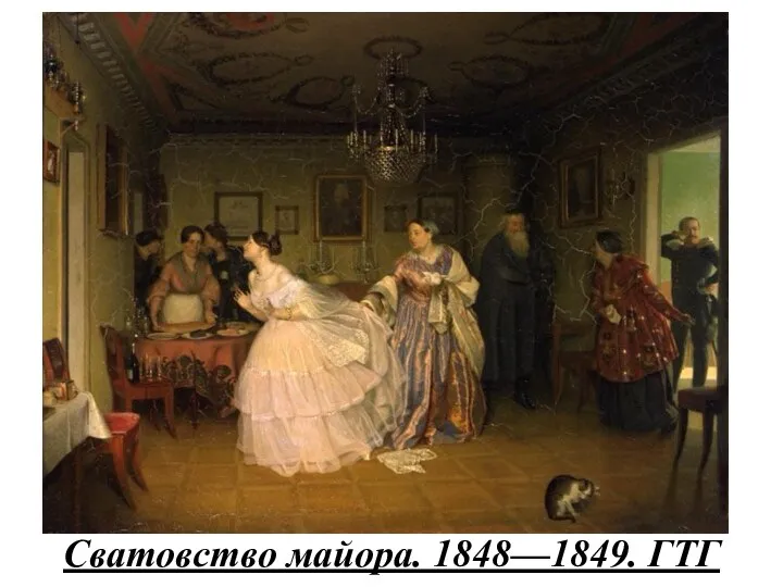 Сватовство майора. 1848—1849. ГТГ