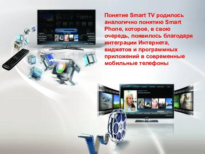 Понятие Smart TV родилось аналогично понятию Smart Phone, которое, в