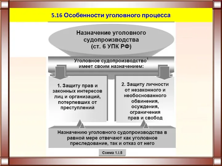 5.16 Особенности уголовного процесса