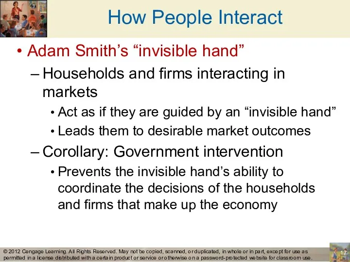 How People Interact Adam Smith’s “invisible hand” Households and firms