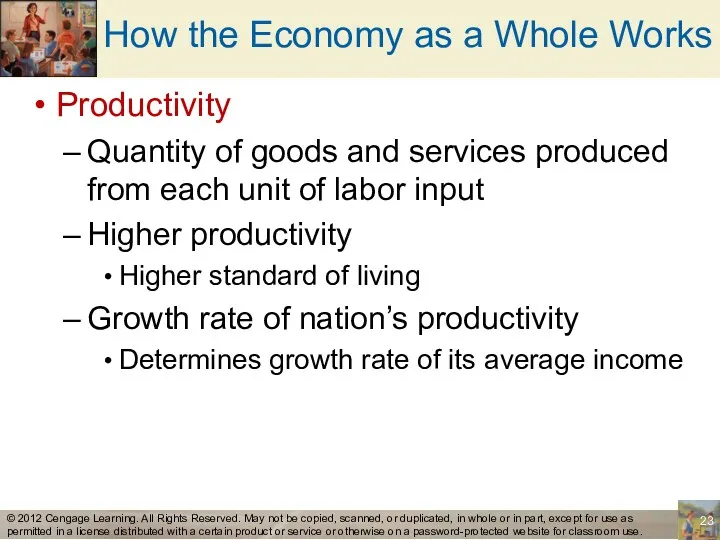 How the Economy as a Whole Works Productivity Quantity of
