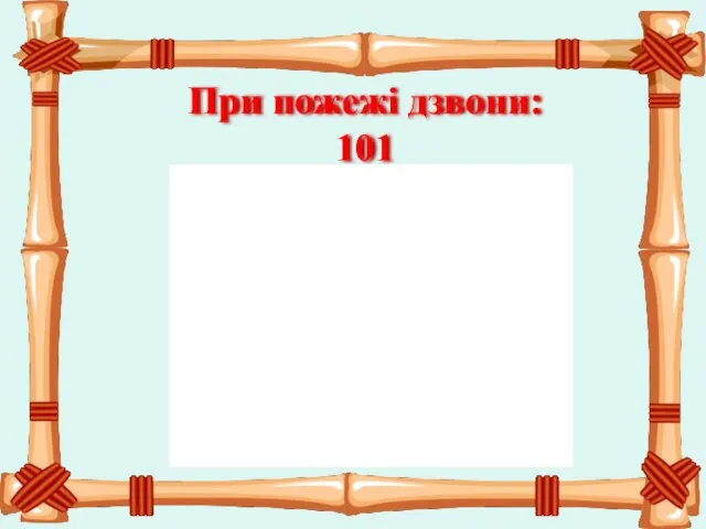 При пожежі дзвони: 101