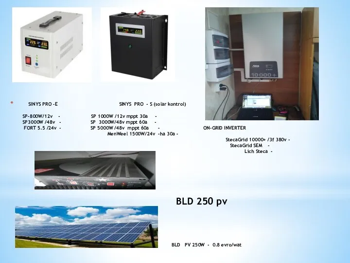 SINYS PRO –E SINYS PRO - S (solar kontrol) SP-800W/12v - SP 1000W