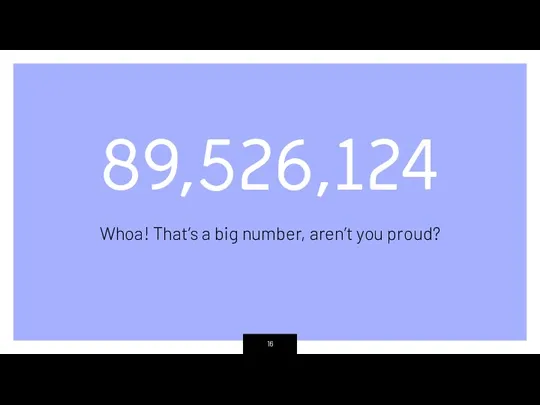 89,526,124 Whoa! That’s a big number, aren’t you proud?