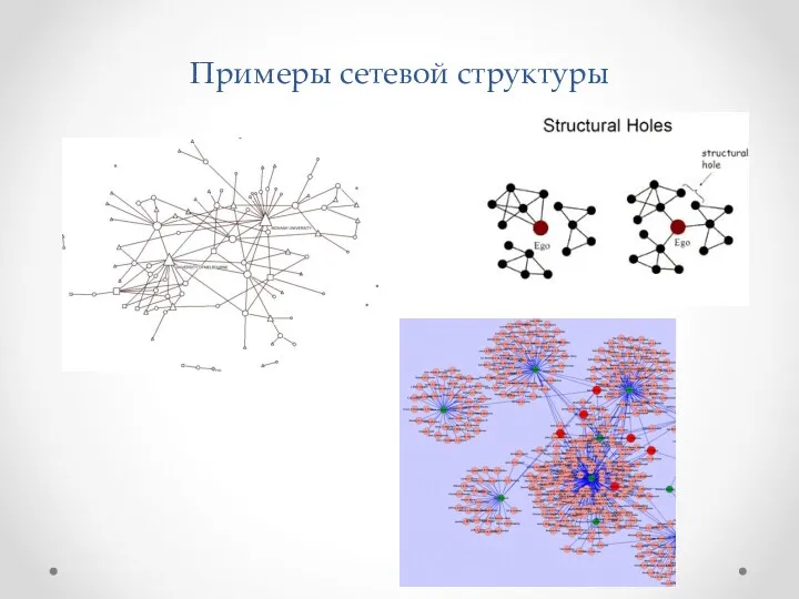 Примеры сетевой структуры