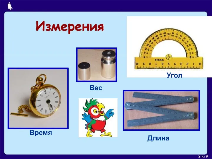 Измерения Время Длина Угол Вес