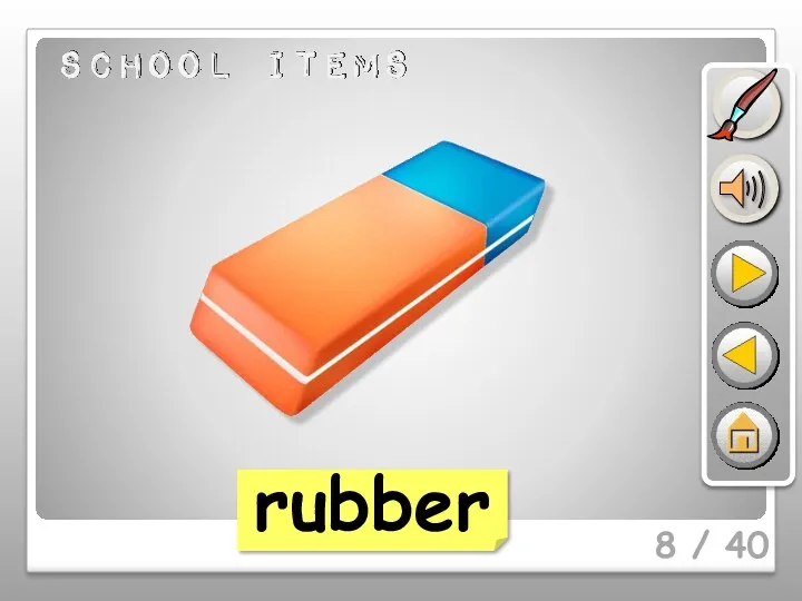 8 / 40 rubber