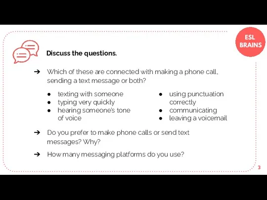 Discuss the questions. Which of these are connected with making a phone call,