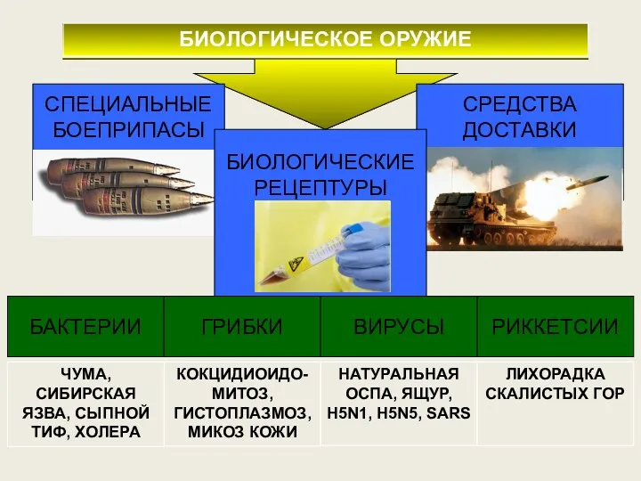 БИОЛОГИЧЕСКОЕ ОРУЖИЕ ЧУМА, СИБИРСКАЯ ЯЗВА, СЫПНОЙ ТИФ, ХОЛЕРА КОКЦИДИОИДО-МИТОЗ, ГИСТОПЛАЗМОЗ,