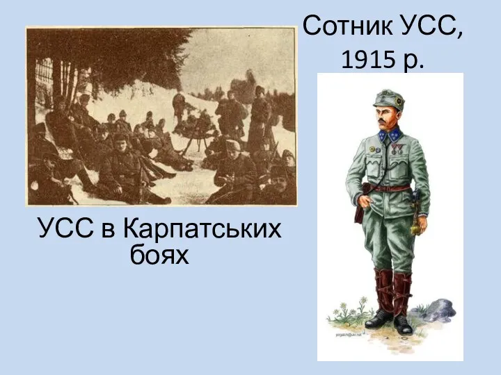 Сотник УСС, 1915 р. УСС в Карпатських боях