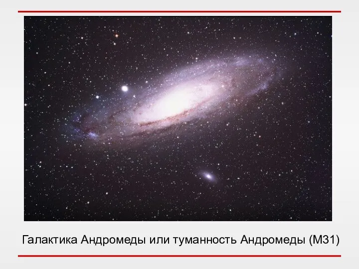 Галактика Андромеды или туманность Андромеды (M31)