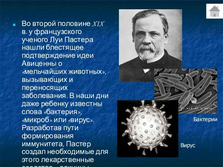 Во второй половине XIX в. у французского ученого Луи Пастера