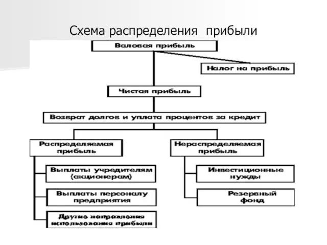 Схема распределения прибыли