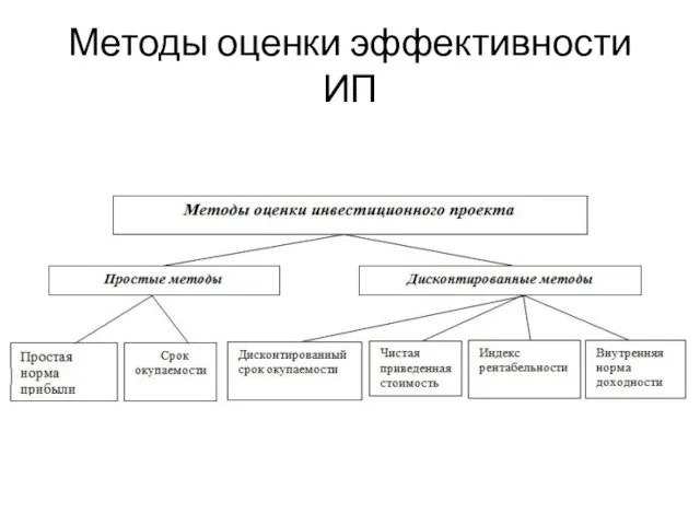 Методы оценки эффективности ИП