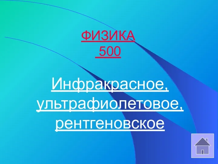 ФИЗИКА 500 Инфракрасное, ультрафиолетовое, рентгеновское