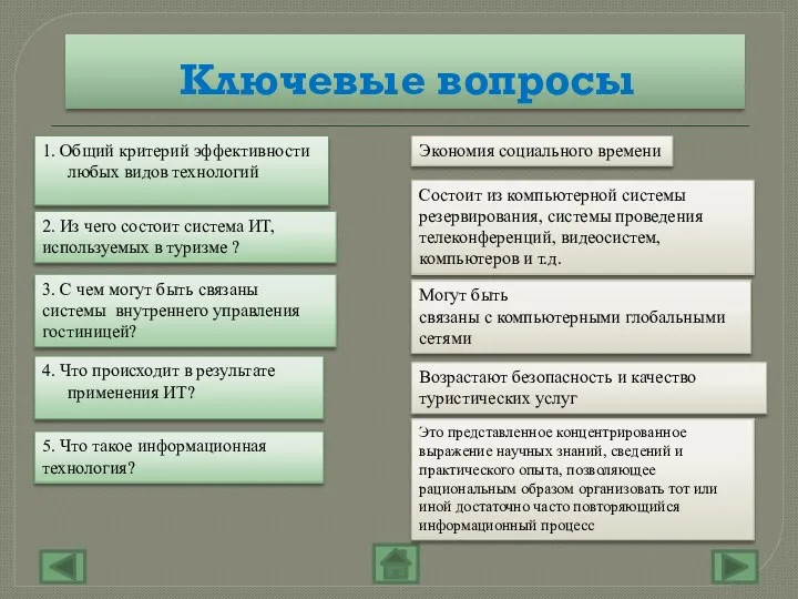 Ключевые вопросы 1. Общий критерий эффективности любых видов технологий Экономия социального времени 2.