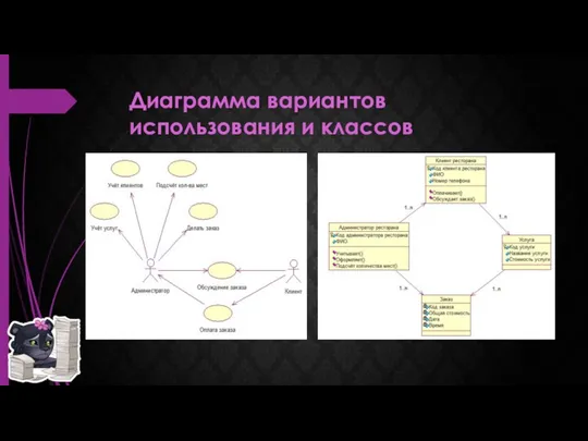 Диаграмма вариантов использования и классов