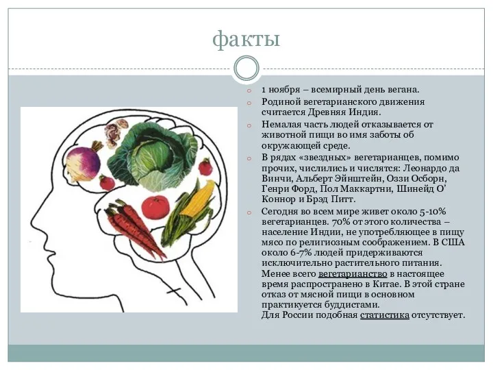 факты 1 ноября – всемирный день вегана. Родиной вегетарианского движения