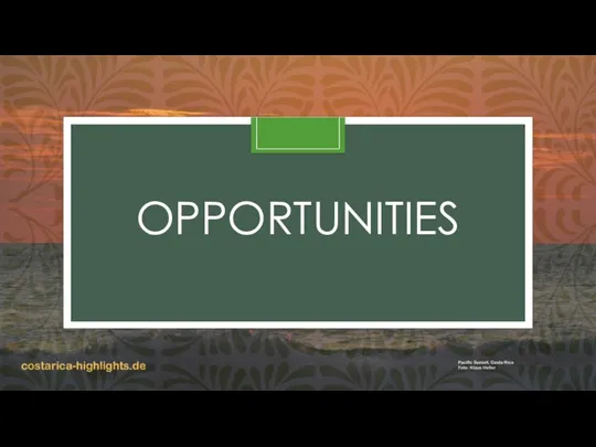 OPPORTUNITIES